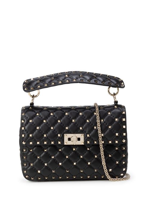 BORSA MEDIA ROCKSTUD SPIKE IN NAPPA VALENTINO GARAVANI | 4W0B0122NAP0NO